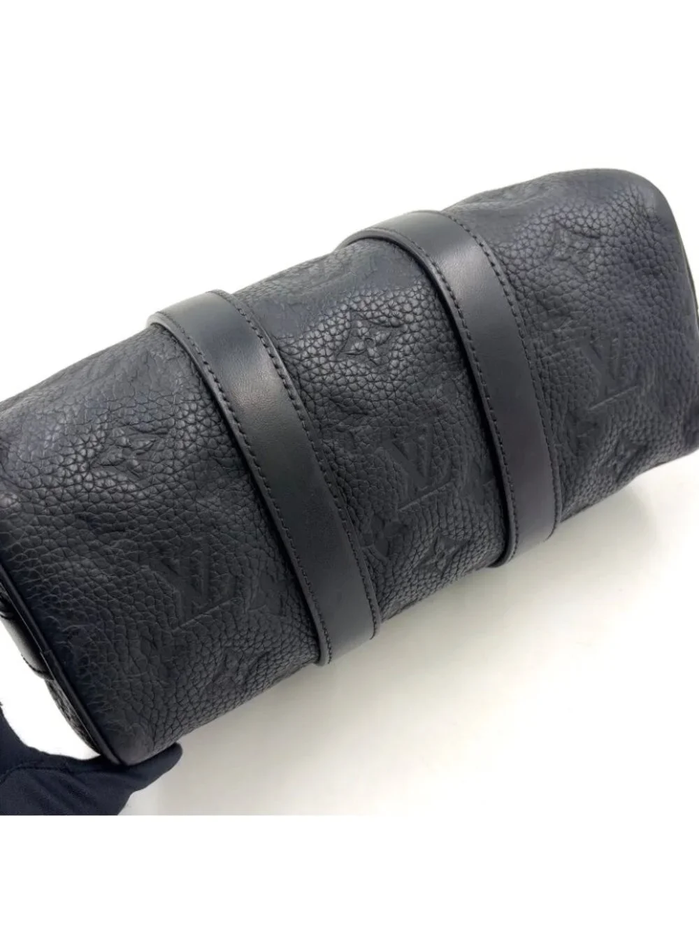 Louis Vuitton Keepall Bandouliere 25 Monogram Taurillon Leather Black Shoulder